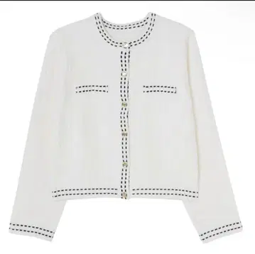 Cotton-Blend Jacquard Cardigan