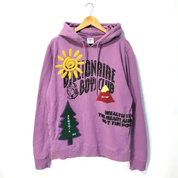 빌리어네어 보이즈 클럽 후드티 퍼플 와펜 로고