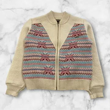 Geiger 가이거 오스트리아제 지퍼 가디건 38 페어아일