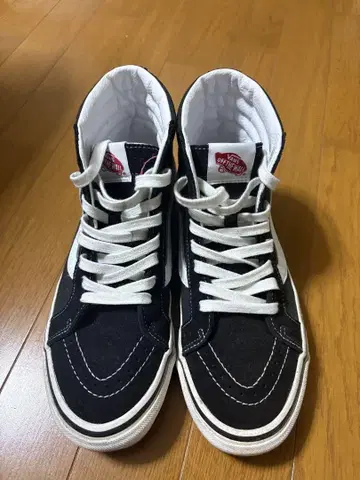 VANS SK8-Hi 블랙/화이트 7.5 아나하임 팩토리
