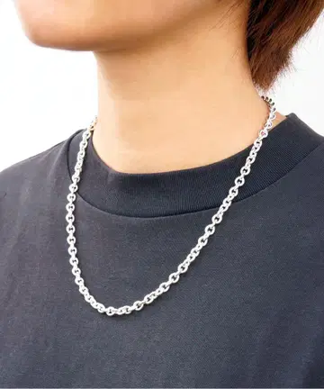 anp. 볼륨 목걸이 실버 925 체인 목걸이