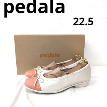 261 2 pedala 발레 슈즈 화이트/핑크 외상자 포함 22.5