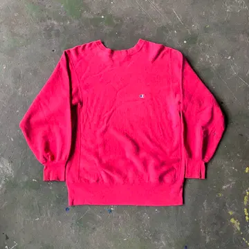 90s CHAMPION REVERSE WEAVE USA, 핑크 무지