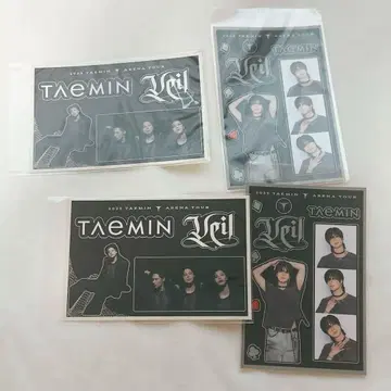 태민 Veil 가챠가챠 스티커 4매