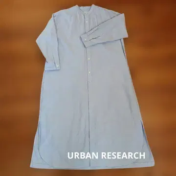 URBAN RESEARCH 라이트 블루 셔츠 원피스 긴팔 sizeF