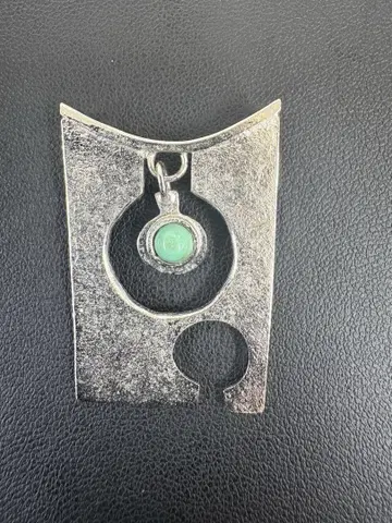 실버 그린 스톤 목걸이