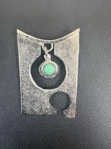 실버 그린 스톤 목걸이