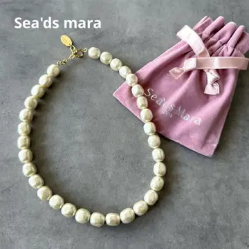 새상품 Sea'ds mara 아몬드 펄 목걸이
