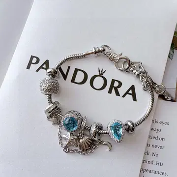 PANDORA 실버 비즈 팔찌