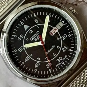 세이코 오버홀 완료 데이데이트 자동 와인딩 빈티지 70S 블랙