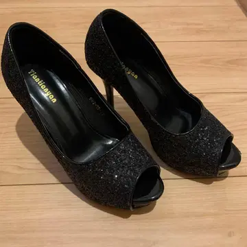글리터 오픈토 하이힐 캬바쿠라 파티