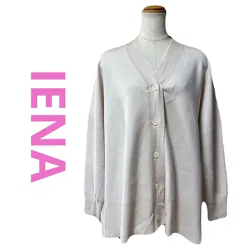 고품질 IENA 이에나 오버 사이즈 니트 가디건 핑크 프리 사이즈