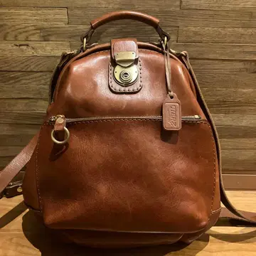 HERZ 완박 백팩 초코 천연 가죽 일본제 새상품급 브라운 평생템