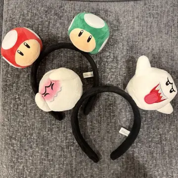 마리오 캐릭터 머리띠 2개 세트 USJ 버섯 테레사 머리띠