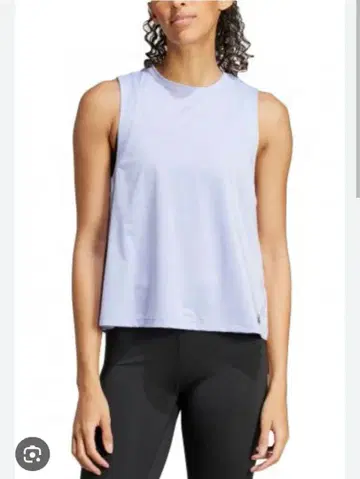 adidas 연보라 탱크탑 미사용 택 포함