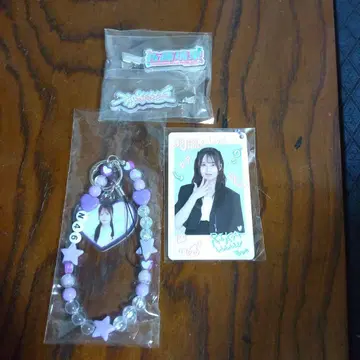 노기자카46 사토 리카 개별 카드 홀더 비즈 참 헤어 클립 3점