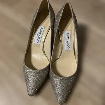 JIMMY CHOO 실버 하이힐 37