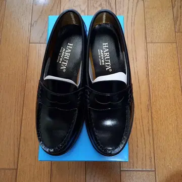 새상품 HARUTA 하루타 로퍼 블랙 22.5cmEE 여성용 신발 블랙
