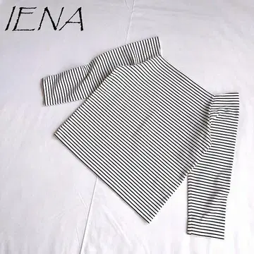 IENA 이에나 보트넥 오프숄더 티셔츠 12072
