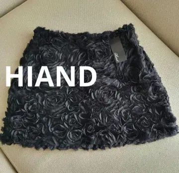 [ 새상품 ] HIAND 하이앤드 3D 플라워 튤&퍼 믹스 미니 스커트