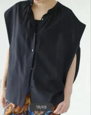 IENA 밴드 카라 턱 프렌치 블라우스