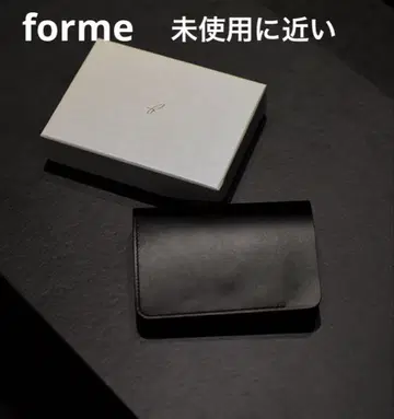 forme  숏 지갑 일치아 블랙 카프 블랙