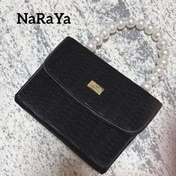 [나라야] 핸드백 펄 블랙 럭셔리 미니 포멀 파티
