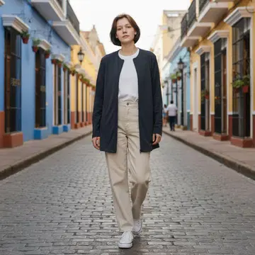 토쿠코 프리미에 볼 얇은 소재 자켓