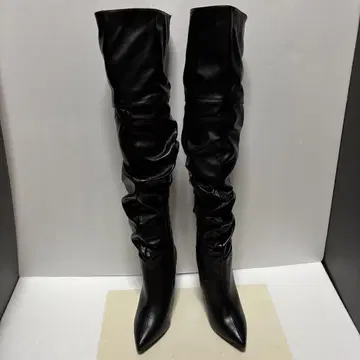 니하이 부츠 블랙 검정