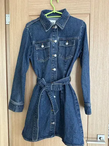 ZARA 데님 셔츠 원피스 S 사이즈