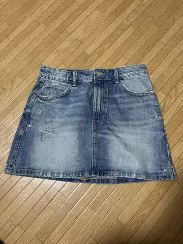 ZARA 데님 미니 스커트