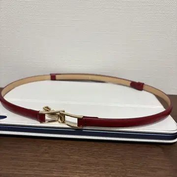 MACKINTOSH 빨간색 가죽 벨트