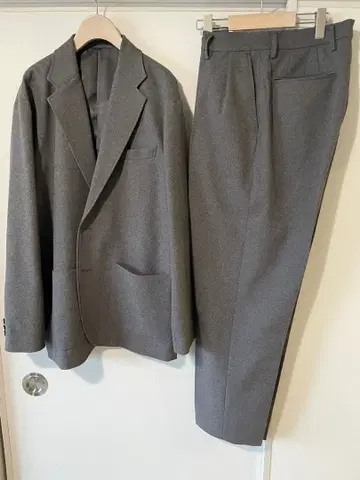 RAXA 그레이 캐주얼 수트 셋업