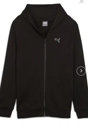 푸마 PUMA 블랙 집업 후드티