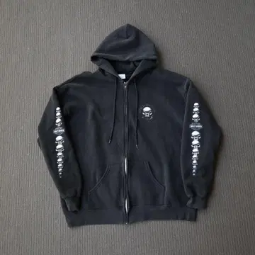HARLEY DAVIDSON 스컬 지퍼 후드티