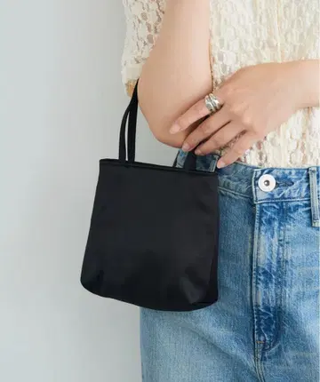 하이 실크 백 블랙