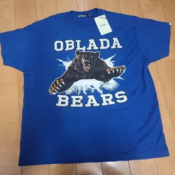 Oblada 곰 그래픽 T셔츠 반팔 미사용 새상품 택 포함