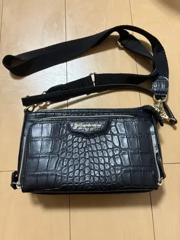 모다 프린치페 백 블랙 검정 크로커다일풍
