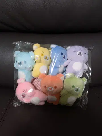 리락쿠마 비 온 뒤 갬 테노리 봉제 인형 7세트
