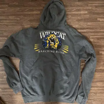 WILDCAT MARCHING BAND 후드 부착 맨투맨