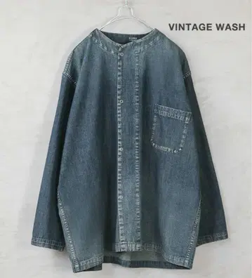 HOUSTON 휴스턴 데님 메디컬 슬리핑 셔츠