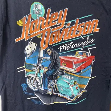 컨디션 최상 Harley Davidson 1989년제 T셔츠