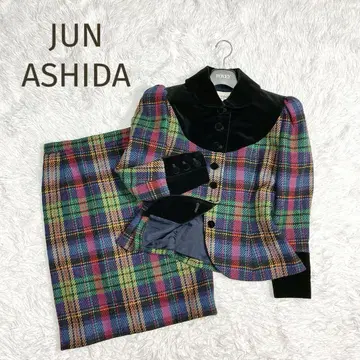 새상품급 JUN ASHIDA 스커트 자켓 셋업 헤이세이 레트로 9