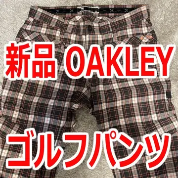 [ 미사용 새상품 ] OAKLEY 오클리 골프 팬츠 슬랙스 체크 32