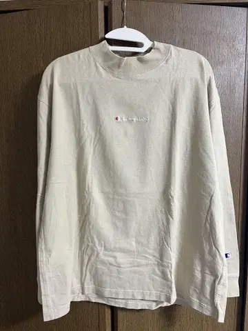Champion 베이지 긴팔 셔츠 롱 T