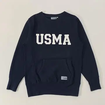 DISCUS USMA 리버스 위브형 앞 V 맨투맨 네이비 M