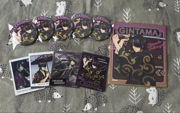 은혼 캔뱃지 컬렉션 색지 메탈 스티커 타카스기 신스케 세트