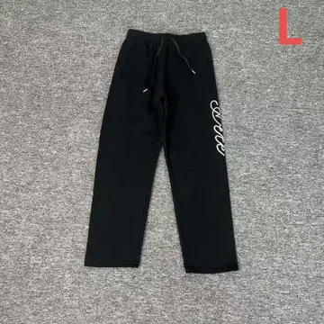 미사용 Arte 블랙 자수 스웨트 팬츠 L 사이즈