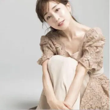 lily brown 레이어드 자수 튤 원피스