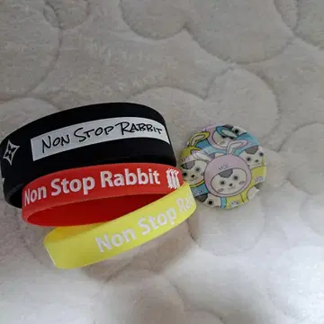 논스톱 래빗 Non Stop Rabbit 러버 밴드 캔뱃지
